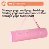 Eaden Thảm Yoga Canvas Chống Thấm Dây Kéo Bảo Quản Ba Lô Giặt Được Pilates 7
