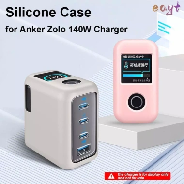 EAYT Silicone Bảo Vệ Chống Bụi, Sốc Ốp Trơn Cho Anker Zolo 140W Sạc Du Lịch