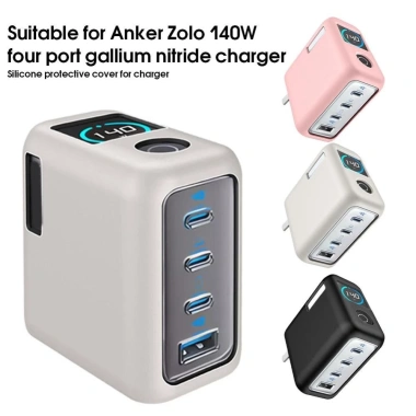 EAYT Silicone Bảo Vệ Chống Bụi, Sốc Ốp Trơn Cho Anker Zolo 140W Sạc Du Lịch 9 EAYT Silicone Bảo Vệ Chống Bụi, Sốc Ốp Trơn Cho Anker Zolo 140W Sạc Du Lịch 9