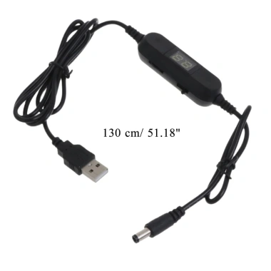 Ec USB 5V sang đa điện áp 1‑12V, cáp chuyển đổi step up/down cho đồng hồ, đồ chơi – giảm 18% chỉ 76.340₫