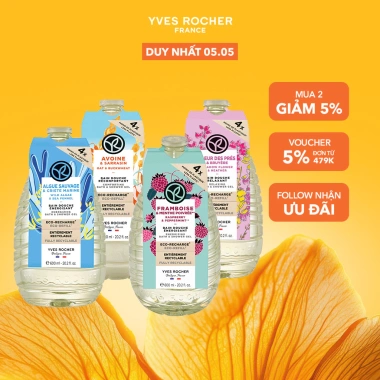 Eco-Refill Sữa tắm thiên nhiên không Sulfate Yves Rocher 600ml Dưỡng da mềm mại giảm giá 370k