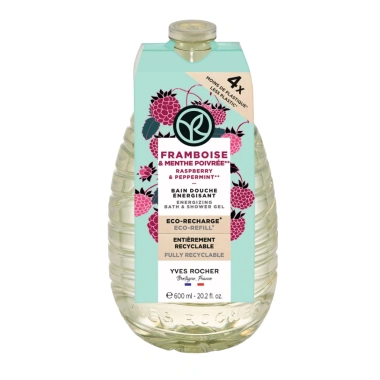 Eco-Refill Sữa tắm thiên nhiên không Sulfate Yves Rocher 600ml Dưỡng da mềm mại giảm giá 370k