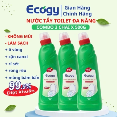 ECOGY Chai Nước Tẩy Đa Năng – Làm sạch mảng bám, cặn canxi, ố vàng, rỉ sét – Giá chỉ 80.462₫