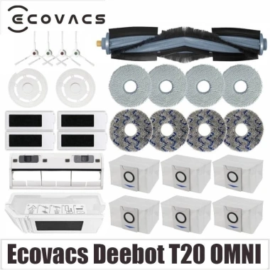 Ecovacs Deebot T20 OMNI - Robot hút bụi & lau nhà, cây lau, bàn chải, lọc nước 371.077₫