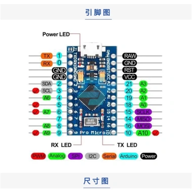 Egbo Pro TYPE-C Micro ATmega32U4 5V 16MHz – Mô-đun Leonardo USB, pin kép, giá 104.852₫ 7