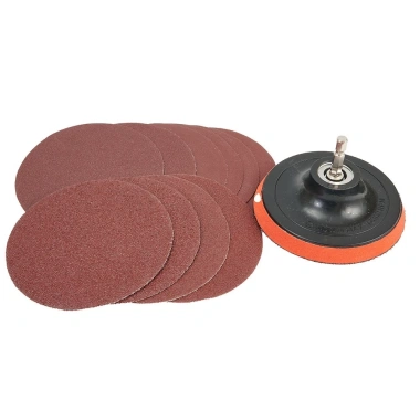 EHES 10 Đĩa Chà Nhám 4 inch 100mm Móc & Vòng Giấy Nhám Mặt Sau Bộ M10 Bảo Hộ Cao, Đánh Bóng Nhanh