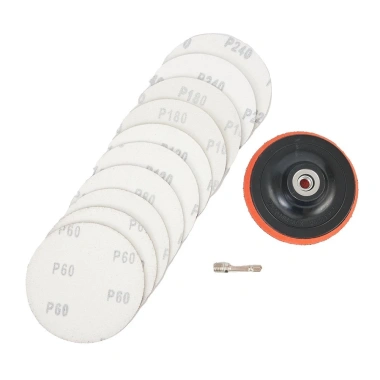 EHES 10 Đĩa Chà Nhám 4 inch 100mm Móc & Vòng Giấy Nhám Mặt Sau Bộ M10 Bảo Hộ Cao, Đánh Bóng Nhanh