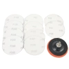 EHES 10 Đĩa Chà Nhám 4 inch 100mm Móc & Vòng Giấy Nhám Mặt Sau Bộ M10 Bảo Hộ Cao, Đánh Bóng Nhanh 6