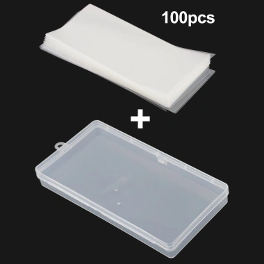 EHES 100 Vỏ giấy trong suốt Tiền giấy W - Hộp lưu trữ nhựa tiện lợi bảo vệ tài liệu 8