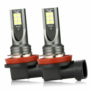 EHES 2 Bộ Đèn Pha LED H11 110W 20.000LM 6.000K Siêu Sáng Cho Đèn DRL 3