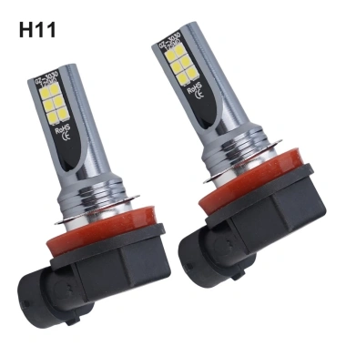EHES 2 Bộ Đèn Pha LED H11 110W 20.000LM 6.000K Siêu Sáng Cho Đèn DRL 5