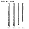 EHES 4 mũi khoan lệch tâm bốn pha thủy tinh tam giác - Đục lỗ chính xác, bền bỉ, giá tốt 6