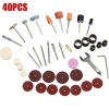 EHES 40 chiếc phụ kiện đa năng cho máy khoan điện mini - Bộ đánh bóng mài quay, giá ưu đãi 48.707 VND