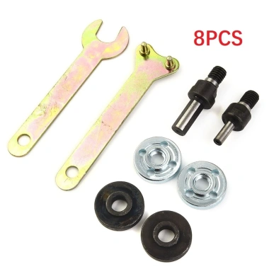 EHES 8 chiếc cờ lê kết nối 6mm 10mm máy mài, thanh khoan góc, mandrel adapter đĩa 3