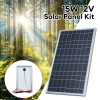 EHES - Bảng điều khiển năng lượng mặt trời 15W 12V kẹp cá sấu IP65, chịu nước, tiết kiệm, giá chỉ 270.593₫