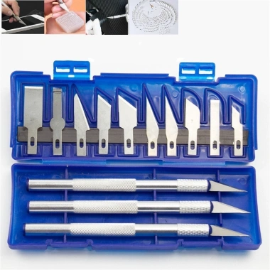 EHES Bộ 13 Cái Dụng Cụ Cắt Exacto – Khắc Tay Nghệ Thuật, Thủ Công Giá Ưu Đãi 44.078₫ 6