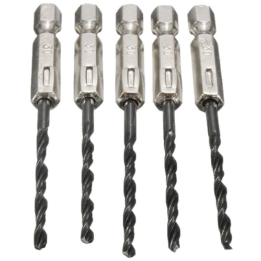 EHES Bộ 15 mũi khoan chuôi lục giác đen thép tốc độ cao 3-5mm Giá 76.849k 3