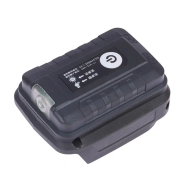 EHES Bộ chuyển đổi pin Li-ion 18V có đèn, USB kép - Giá chỉ 102.825 VND