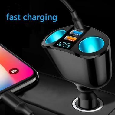 EHES Bộ sạc xe hơi QC3.0 chuyển đổi nguồn USB kép 12V-24V, giá ưu đãi 116.896₫