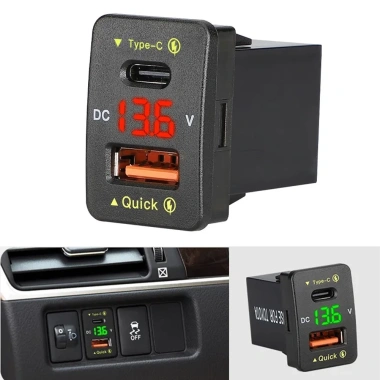 EHES Bộ sạc xe hơi USB QC3.0 36W - Ổ cắm điện chuyển đổi nhanh, sạc nhanh mọi thiết bị