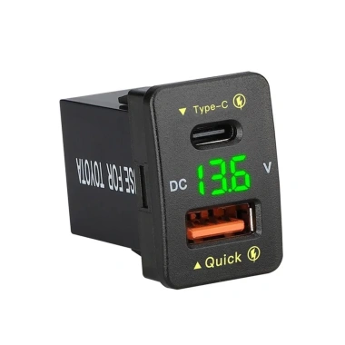 EHES Bộ sạc xe hơi USB QC3.0 36W - Ổ cắm điện chuyển đổi nhanh, sạc nhanh mọi thiết bị