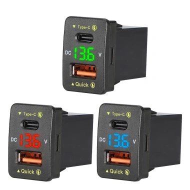 EHES Bộ sạc xe hơi USB QC3.0 36W - Ổ cắm điện chuyển đổi nhanh, sạc nhanh mọi thiết bị