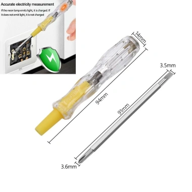 EHES Bút Thử 100-500V Đa Năng - Kiểm Tra Điện, Tuốc Nơ Vít, 11.906 VND