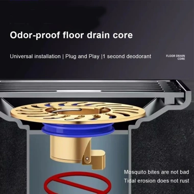 EHES Chống Thoát Nước Sàn Chống Chảy Ngược Tắm, Bắt Xả Tóc Dễ Lắp Đặt
