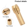 EHES Collet Chuck 10 Chiếc 4.2-4.8mm Brass Adapter Dùng Cho Máy Khoan Mini 5