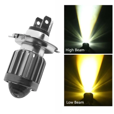 EHES H4 LED cho Bóng đèn pha xe máy Moto - Đèn sương mù Hi Lo Beam màu kép