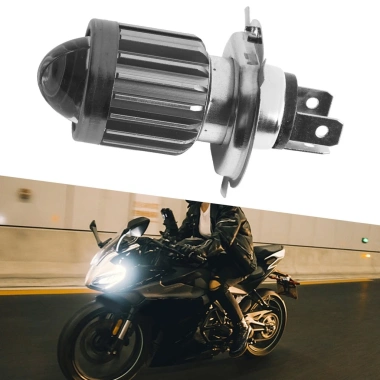 EHES H4 LED cho Bóng đèn pha xe máy Moto - Đèn sương mù Hi Lo Beam màu kép 8