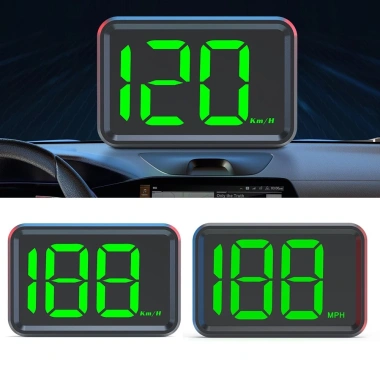 EHES HUD Màn Hình Đầu Lên GPS - Đồng Hồ Tốc Độ Kỹ Thuật Số Phông Chữ Lớn Xe Tải
