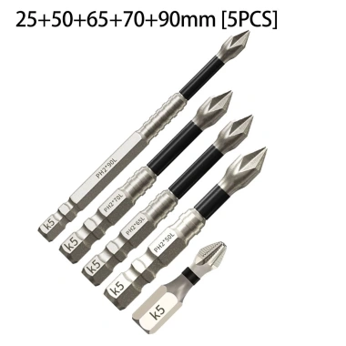 EHES Mũi tuốc nơ vít chữ thập 3/4/5mm Thép hợp kim PH2 chống trượt - Giá chỉ 40.258 VND 6