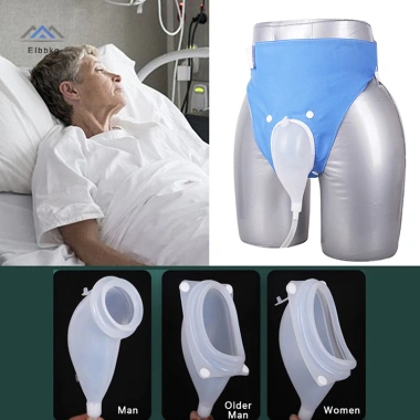 Eibbkg Túi Nước Tiểu Silicon Không Gây Dị Ứng cho Nam Nữ Lớn Ống Thông Vệ Sinh 2
