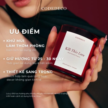 ELEGANCE GIFT SET - Set quà tặng tinh dầu CODEDECO 50ml + nến thơm 205g phiên bản giới hạn, giảm giá 650k 2 ELEGANCE GIFT SET - Set quà tặng tinh dầu CODEDECO 50ml + nến thơm 205g phiên bản giới hạn, giảm giá 650k 2