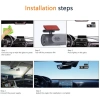 Elkeva Mini Dash Cam 1.47 inch HD 4K WiFi - Góc rộng 150°, tầm nhìn ban đêm, gương chiếu hậu, ống kính kép, giá 1.089.000₫ 3