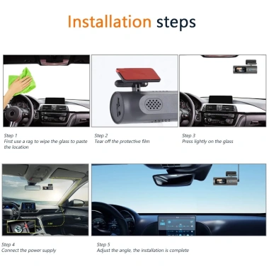 Elkeva Mini Dash Cam 1.47 inch HD 4K WiFi - Góc rộng 150°, tầm nhìn ban đêm, gương chiếu hậu, ống kính kép, giá 1.089.000₫