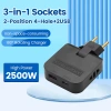 Elough 4 trong 1 180 Bộ sạc xoay - Phích cắm 4.8mm EU US, USB và Type C, ổ cắm sạc EU 79.344 VND