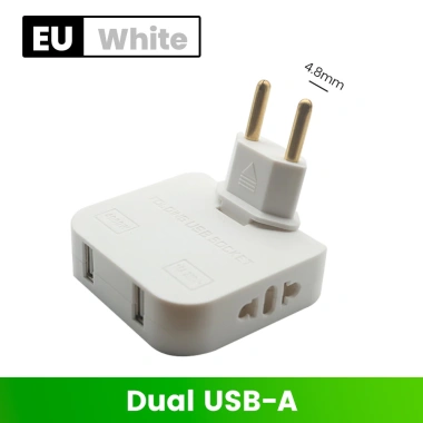 Elough 4 trong 1 180 Bộ sạc xoay - Phích cắm 4.8mm EU US, USB và Type C, ổ cắm sạc EU 79.344 VND 10 Elough 4 trong 1 180 Bộ sạc xoay - Phích cắm 4.8mm EU US, USB và Type C, ổ cắm sạc EU 79.344 VND 10
