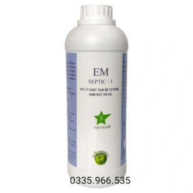 EM SEPTIC 1 - Men vi sinh khử mùi hầm cầu, hố ga, Biogas, giá chỉ 100.000đ
