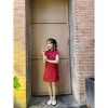 EMRI HOUSE Sườn xám gấm ép hoa nổi - Đồ Tết cho bé gái, giảm 18% chỉ 104.300₫ 4