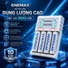 Enemax Combo Sạc + Pin AA 4.600mAh - Pin sạc tái sử dụng, trọn bộ cho mic hát, đồng hồ, giảm giá 19%