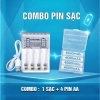 Enemax Combo Sạc + Pin AA 4.600mAh - Pin sạc tái sử dụng, trọn bộ cho mic hát, đồng hồ, giảm giá 19% 10