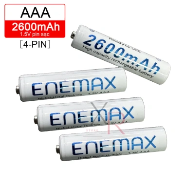 ENEMAX Pin AAA 2.600mAh 1.5V - Pin Sạc Nhật Bản, Đèn, Đồ Chơi, Mouse, Remote - 48k