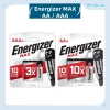 Energizer MAX 4 viên AA/AAA 1.5V Alkaline - Pin đồng hồ, đèn pin, camera, giá ưu đãi 90.201 VND