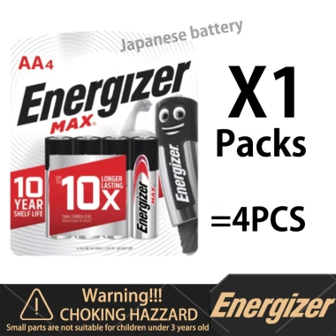 Energizer MAX 4 viên AA/AAA 1.5V Alkaline - Pin đồng hồ, đèn pin, camera, giá ưu đãi 90.201 VND 5