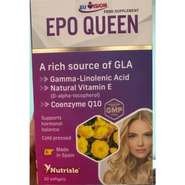 EPO QUEEN Viên uống cân bằng nội tiết tố nữ, giảm nóng bốc hỏa, da mịn trắng sáng - Giá 312.000đ giảm 62.400đ 4 EPO QUEEN Viên uống cân bằng nội tiết tố nữ, giảm nóng bốc hỏa, da mịn trắng sáng - Giá 312.000đ giảm 62.400đ 4