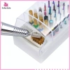 Eshylala 30 lỗ Nail Art Đầu mài Hộp lưu trữ Mũi khoan Dụng cụ làm móng tay mới