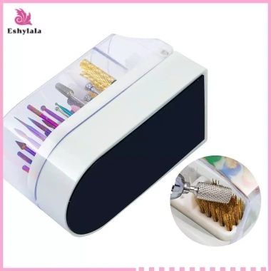 Eshylala 30 lỗ Nail Art Đầu mài Hộp lưu trữ Mũi khoan Dụng cụ làm móng tay mới