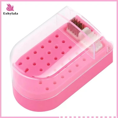 Eshylala 30 lỗ Nail Art Đầu mài Hộp lưu trữ Mũi khoan Dụng cụ làm móng tay mới